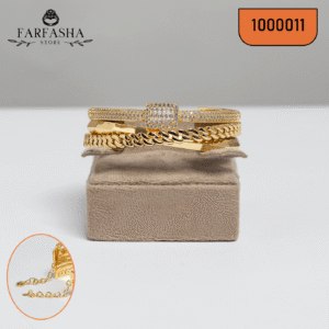 أساور جولد بليتد طلاء ذهب حقيقي كود 1000011 1