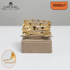 أساور جولد بليتد طلاء ذهب حقيقي كود 1000047 1