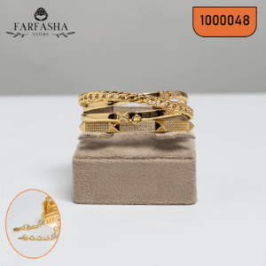 أساور جولد بليتد طلاء ذهب حقيقي كود 1000048 1